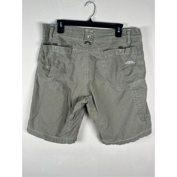 Kuhl Shorts Size 36 Grey Green Cotton Blend Ramblr Cargo Outdoors Utility Work - Picture 5 of 11